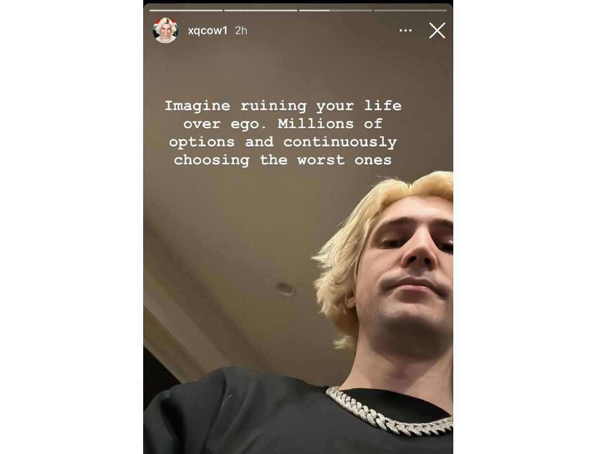 Felix responds to Adept's defamatory stories (Image via Instagram/xQc)